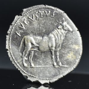 CSRD0002 Denarius Roman Coin Augustus obverse