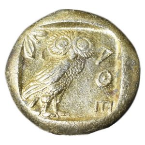 CSGT0019 Tetradrachm Greek Coin Athenian Owl reverse