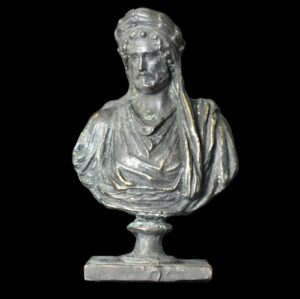 SB0009 Bronze Statuette Lucius Verus reverse