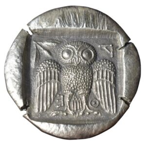 CSGDO0001 Decadrachm Greek Coin Athenian Owl reverse