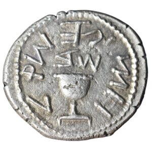CSJS0014 Shekel Jewish Coin Half Shekel year 2 obverse