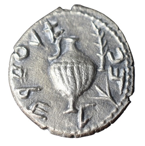 CSJS0018 Shekel Jewish Coin Zuz year 2 obverse