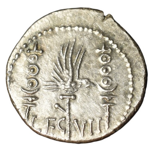 CSRD0040 Denarius Roman Coin Mark Antony Legion VII obverse