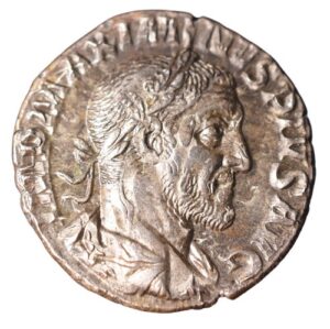 CSRD0197 Denarius Roman Coin Maximinus Thrax obverse