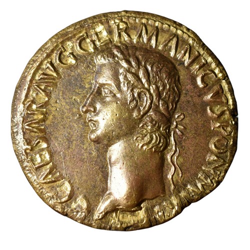 CBRS0158 Sestertius Roman Coin Caligula obverse