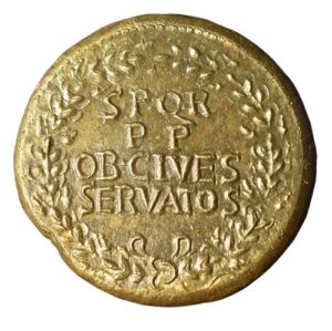 CBRS0158 Sestertius Roman Coin Caligula reverse