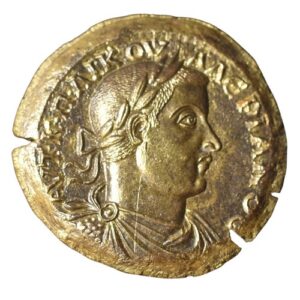 CRM0042 Medalion Roman Coin Valerian I obverse
