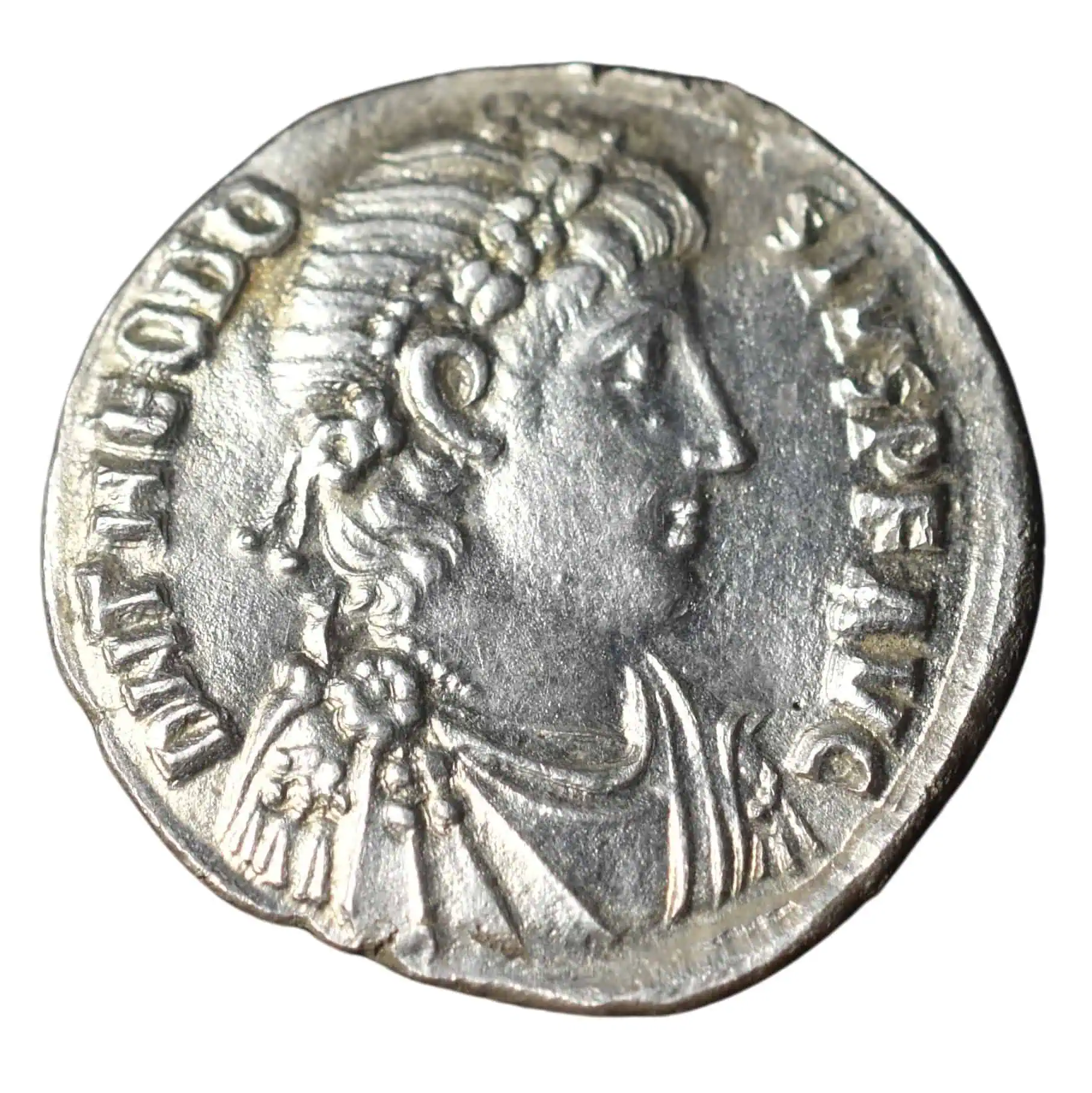 Theodius Math Theodosius I – Hand-Struck Silver Siliqua Replica – Coinantix